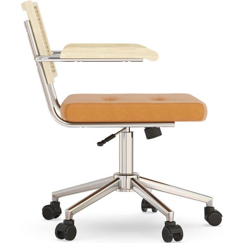 Rattan swivel clearance desk chair